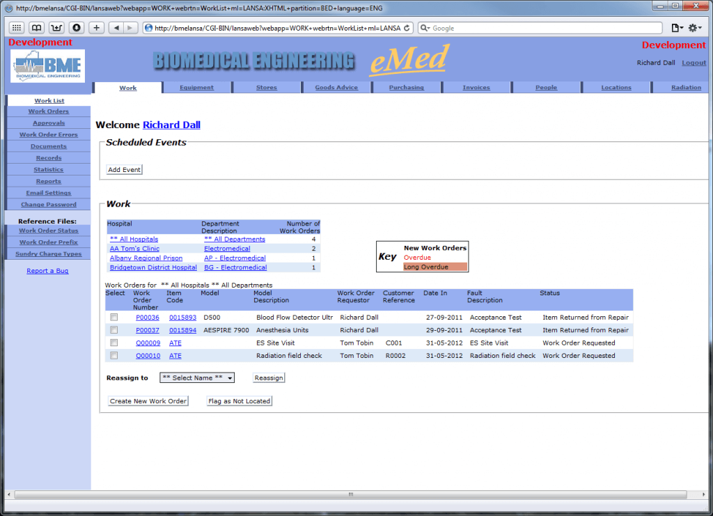 eMed for WA Health Biomedical Engineering