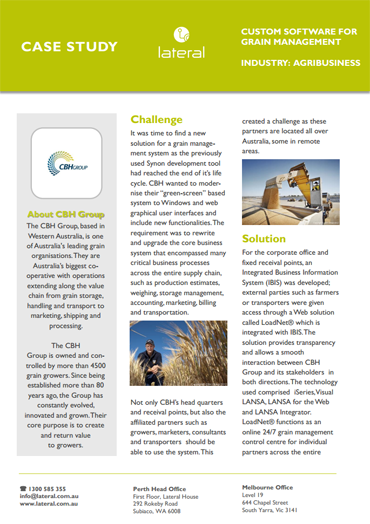 CBH Case Study Lansa