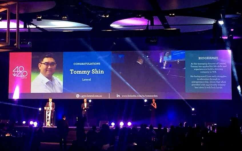 Digital Innovator,Tommy Shin, Wins 40Under40 Award